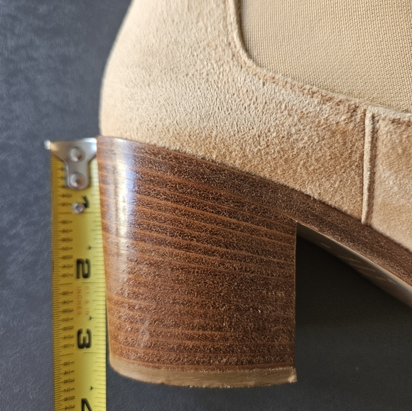 Jenni Kayne 'Frankie' Suede Chelsea Boots In Tan sz EU 38/US 8 - Picture 11 of 13